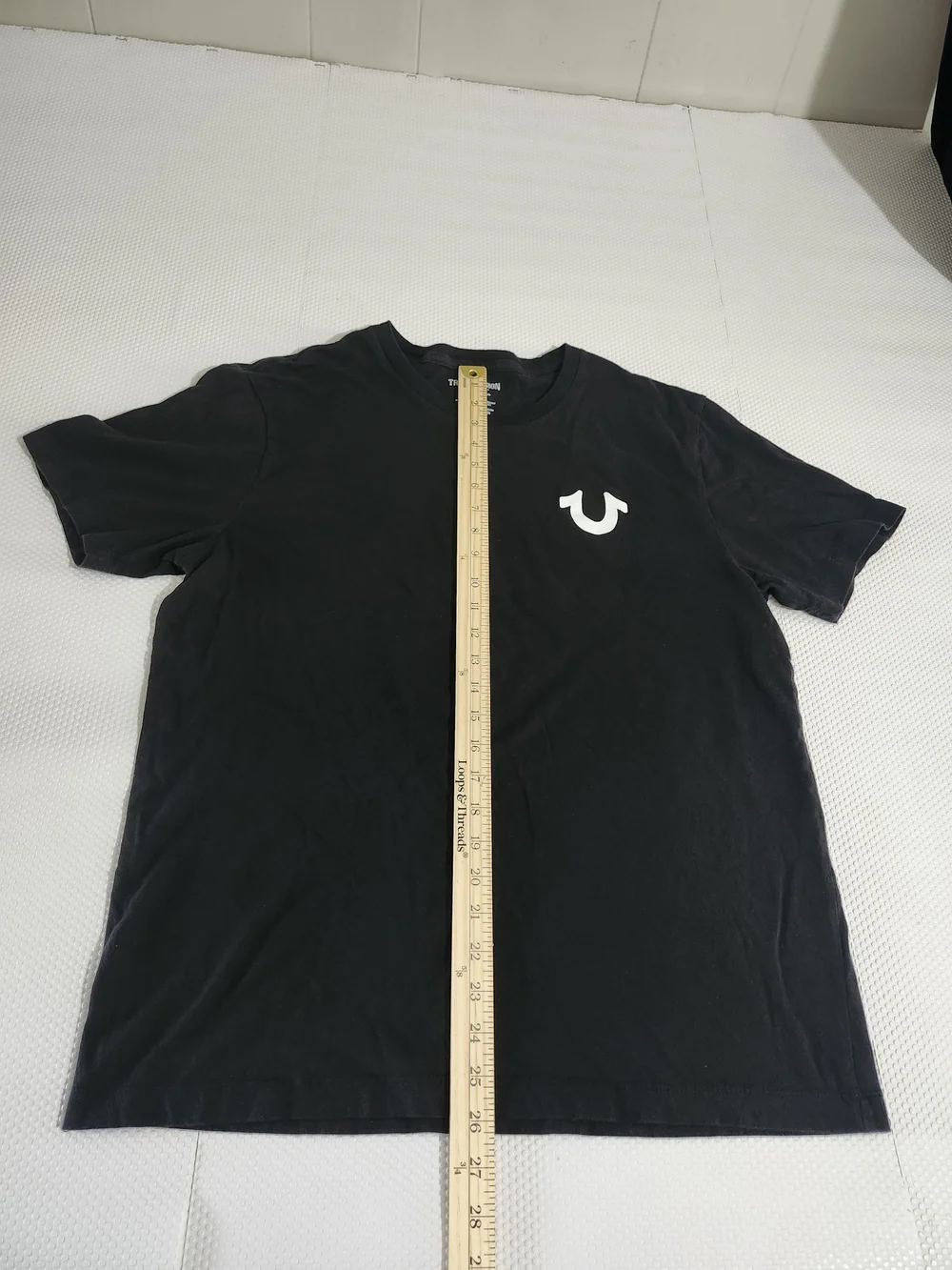 True Religion Men’s Black Logo Crew Neck T-Shirt